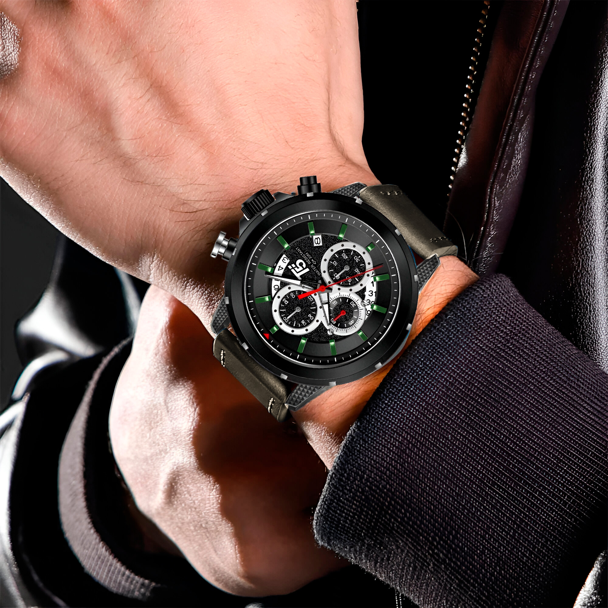 Reloj Gforce H3844g Cronografo Funciona